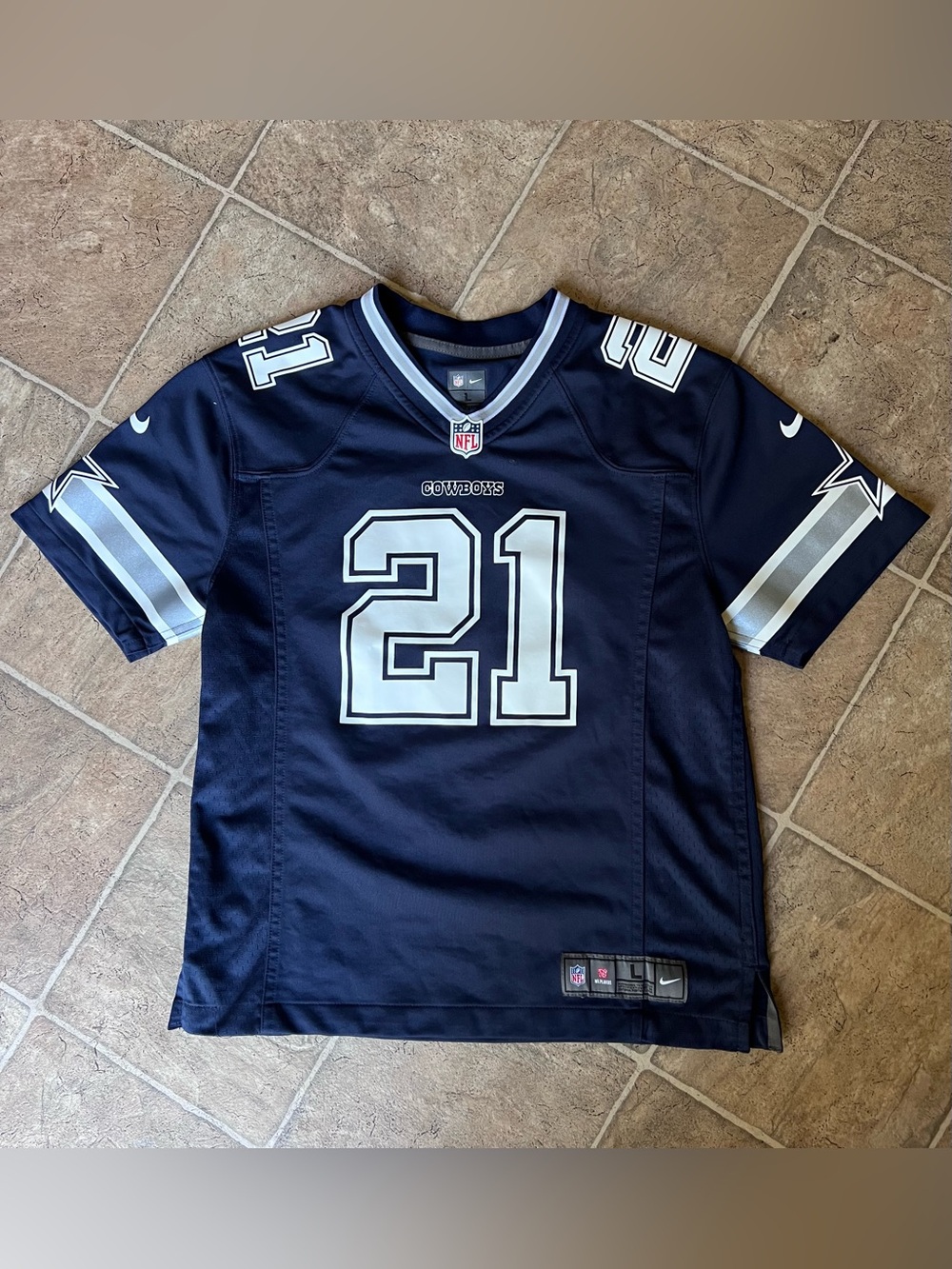 Nike On Field Ezekiel Elliott DALLAS COWBOYS #21 Youth NFL